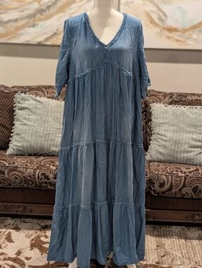 white christmas dresses So Soft Washed Chambray Dress main image 0